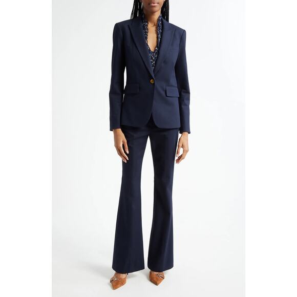 New VERONICA BEARD Navy Cutaway Dickey Jacket Size 6 - Picture 2 of 12